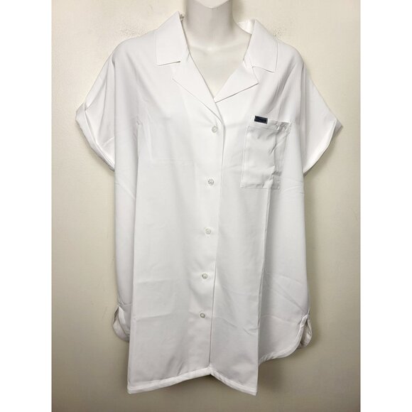 Columbia Women's PFG Sun Drifter Woven Short Sleeve Shirt. Size XL - Picture 2 of 7